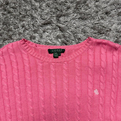WOMEN'S LAUREN RALPH LAUREN CABLE KNIT JUMPER SIZE 2XL