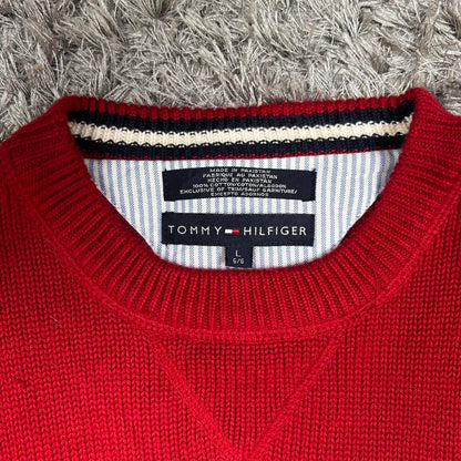 MEN'S VINTAGE TOMMY HILFIGER CREW NECK JUMPER SIZE L