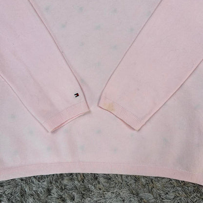 WOMEN'S VINTAGE TOMMY HILFIGER V NECK JUMPER SIZE M