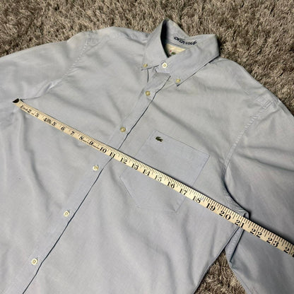 MEN'S VINTAGE LACOSTE BUTTON UP SHIRT SIZE L