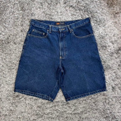 MEN'S Y2K ROUTE 66 BAGGY DENIM JORTS W34 L22