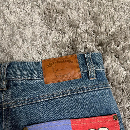 MEN'S KARL KANI GRAPHIC PRINT DENIM JEANS W29 L31