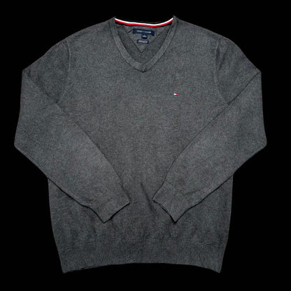 MEN'S VINTAGE TOMMY HILFIGER V NECK JUMPER SIZE M
