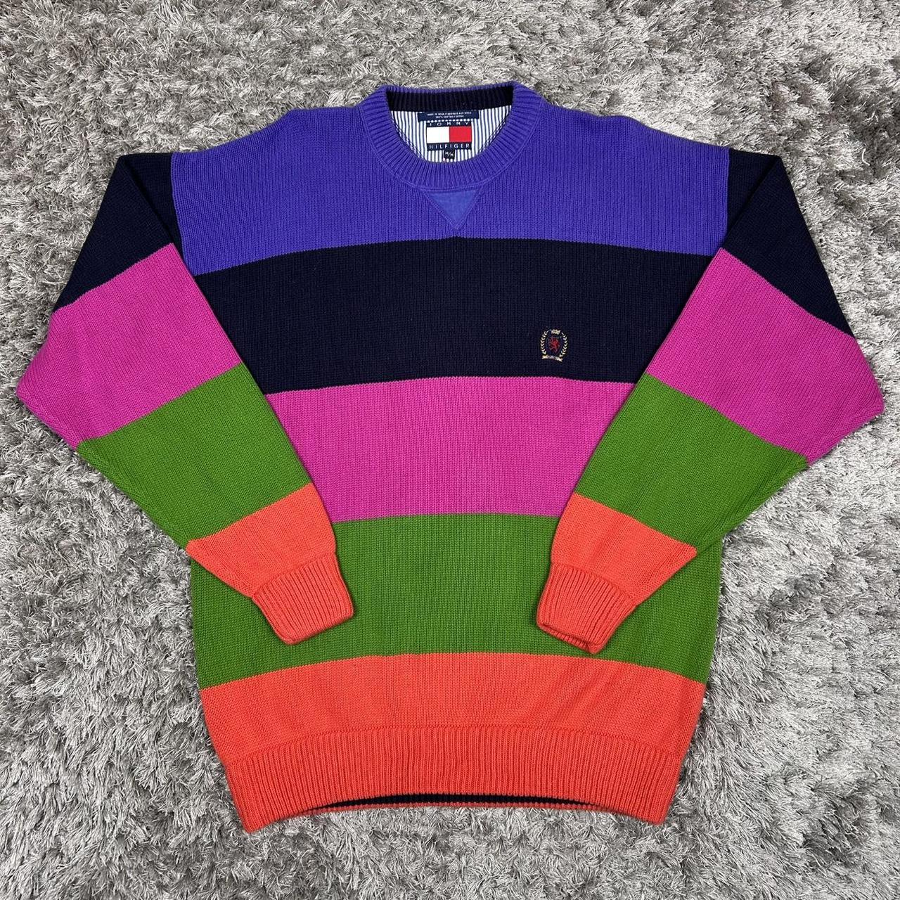 MEN'S VINTAGE TOMMY HILFIGER CREW NECK JUMPER SIZE M