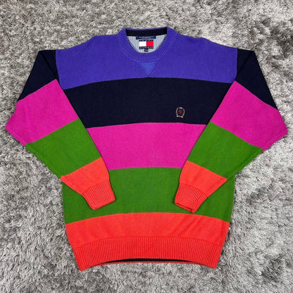MEN'S VINTAGE TOMMY HILFIGER CREW NECK JUMPER SIZE M
