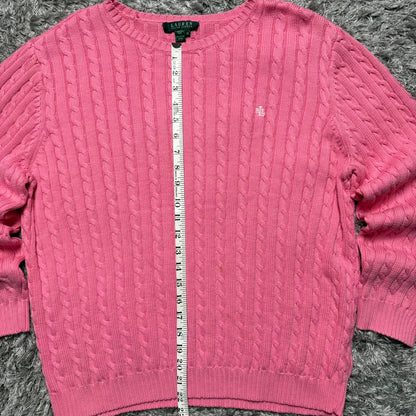 WOMEN'S LAUREN RALPH LAUREN CABLE KNIT JUMPER SIZE 2XL