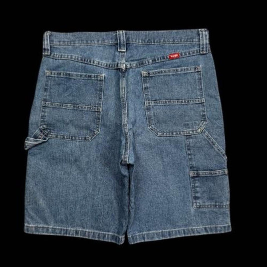 MEN'S WRANGLER BAGGY DENIM CARPENTER SHORTS W33