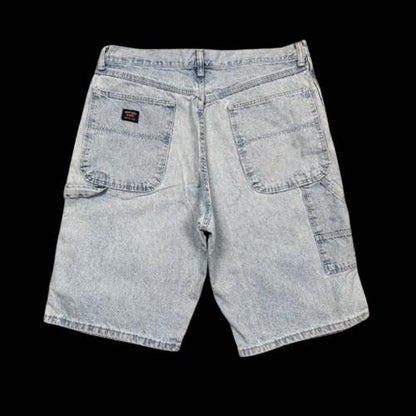 MEN'S WRANGLER BAGGY DENIM CARPENTER SHORTS W32