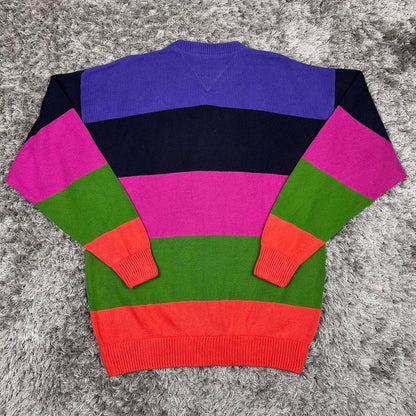 MEN'S VINTAGE TOMMY HILFIGER CREW NECK JUMPER SIZE M